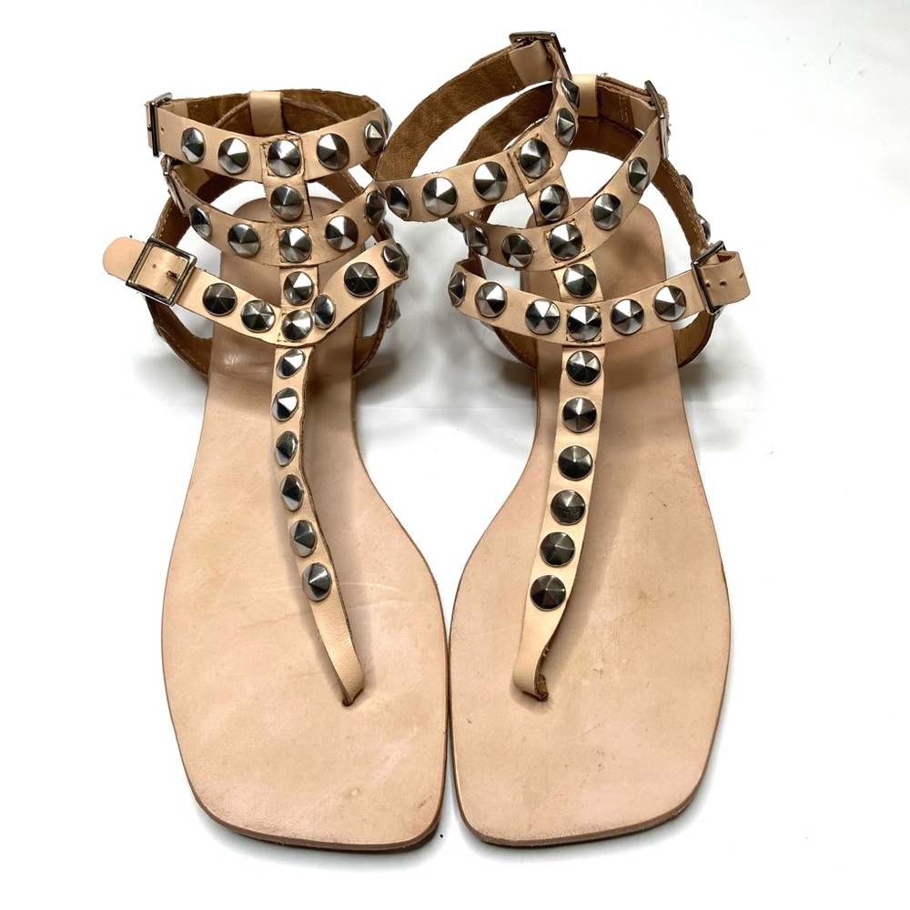 JEFFREY CAMPBELL Silver Studded Leather Gladiator Sandal - Picture 16 of 16